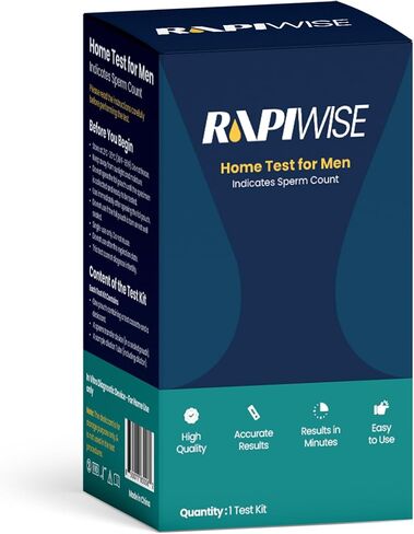 مجموعة أدوات اختبار الخصوبة للرجال - مجموعة أدوات اختبار منزلية لعدد الحيوانات المنوية لخصوبة الذكور - يُظهر تحليل السائل المنوي في المنزل عددًا طبيعيًا أو منخفضًا للحيوانات المنوية - سريع، خاص، وسهل الاستخدام in Saudi Arabia