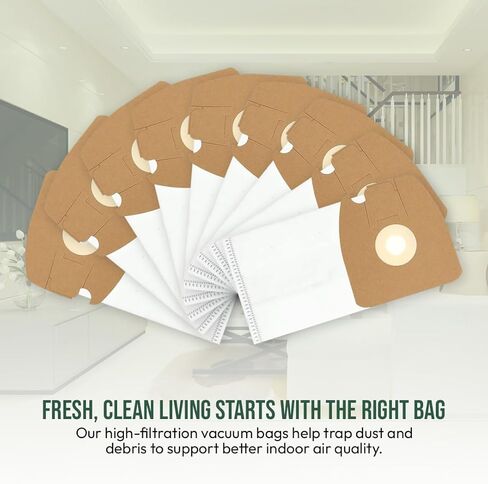 HEPA Replacement Micro Filtration Cloth HEPA Vacuum Bags Compatible with Eureka Style MM Eureka Mighty Mite 3670 and 3680, Replaces 60295A 60295B, Pack of 9 in Saudi Arabia