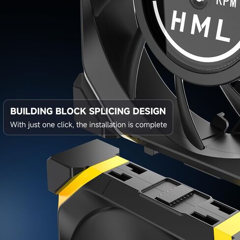 Galaxy V2 Reverse Blade 120MM PC CASE Fan|Computer Cooling ARGB CPU Cooler Daisy Chain Fan|Three-Mode Digital Display 600-2100 PWM Control|Triple Pack (Black-3Pack) in Kuwait
