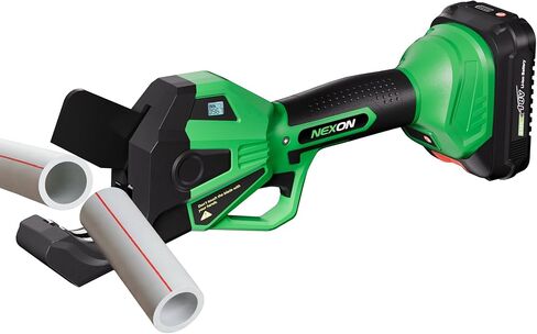 NEXON Electric PVC Pipe Cutter, Cuts up to1-1/2",18V Cordless Ratcheting Pipe Shear with LCD Display & Rechargeable Battery, Plastic Pipe Cutter, PEX Pipe Cutter, PVC Cutter Tool, PVC Ratchet Cutter in Saudi Arabia