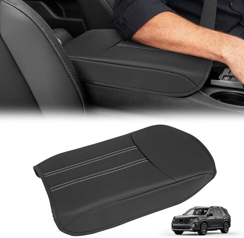 غطاء مسند ذراع وحدة التحكم المركزية متوافق مع Honda Pilot 2023 2024 2025 2026، Ridgeline Passport 2024-2026، وسادة غطاء مسند الذراع، وسادة حماية وحدة التحكم المركزية (خياطة حمراء) in Kuwait