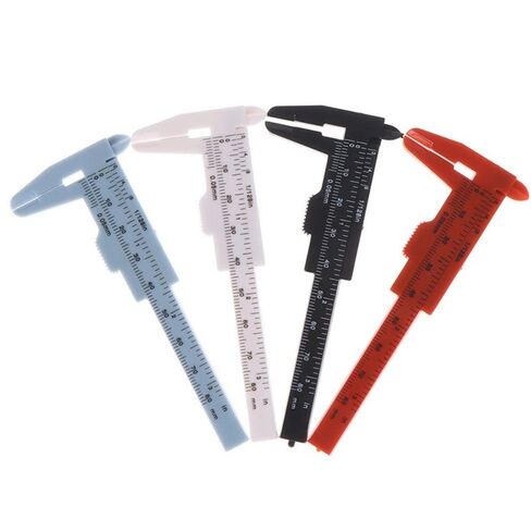 Measurement Tools Novice Vernier Caliper Portable Makeup Tools Sliding Design Auxiliary Tattoo Thrush Artifact(White) in Saudi Arabia