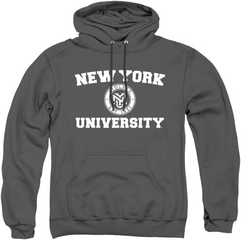 LOGOVISION New York University Official Circle Logo Unisex Adult Pull-Over Hoodie in Saudi Arabia