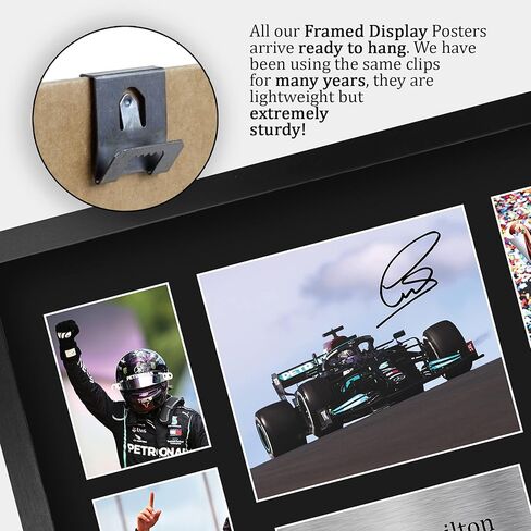 HWC Trading Lewis Hamilton 16 x 12 بوصة (A3) هدايا مطبوعة موقعة عرض تقديمي لعشاق سباقات الفورمولا 1 - 16 بوصة × 12 بوصة مؤطرة in Saudi Arabia