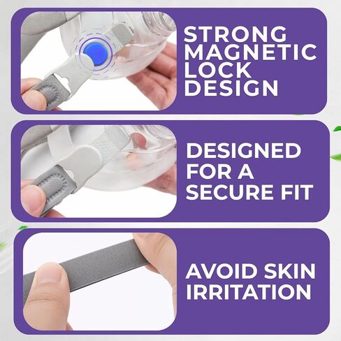 غطاء رأس متوسط ​​الحجم Air-fit F20، حزام رأس بديل مكون من 5 قطع لجهاز Air-fit Air-Touch F20، متوسط/قياسي in Saudi Arabia