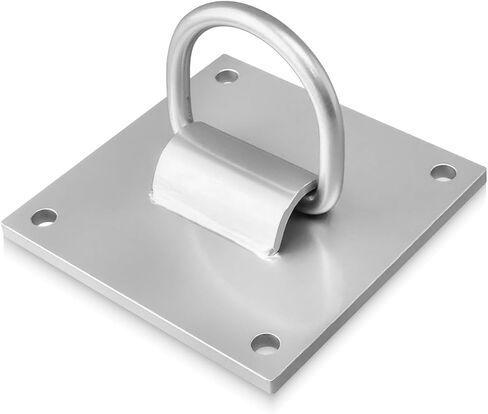 5.9 x 5.9 Inch D-Ring Anchor Plate for Concrete Walls Ceilings Columns, Heavy Duty Reusable Fall Protection D-Plate Anchor, Thickness 8mm in Saudi Arabia