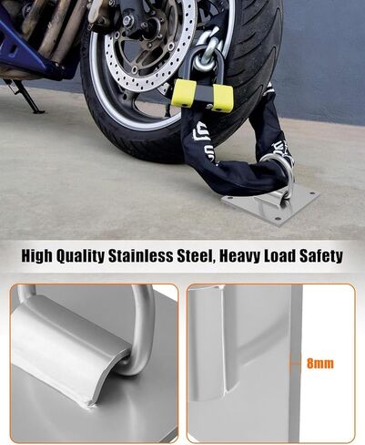 5.9 x 5.9 Inch D-Ring Anchor Plate for Concrete Walls Ceilings Columns, Heavy Duty Reusable Fall Protection D-Plate Anchor, Thickness 8mm in Saudi Arabia