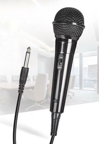 Handheld Dynamic Wired Microphone with 6.5mm Plug, Vocal Mic for Karaoke, Singing, Speech Long200cm/78inch in Saudi Arabia