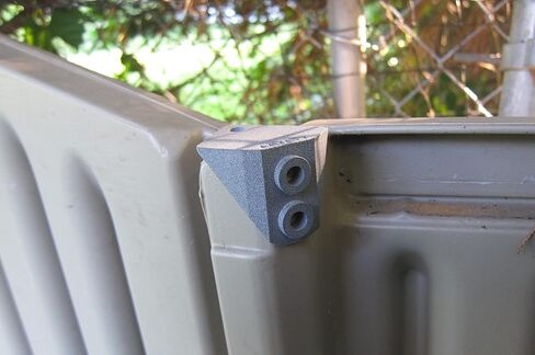 Steel Core Left Hinge 3T16 for Rubbermaid 6 X 5 ft. Slide-Lid Resin Shed Door, Part # 3T16 2, Upgraded Metal Reinforced Design in Saudi Arabia