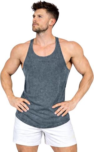 Jed North Bodybuilding Stringer Gym Tank Top Singlet Racerback in Kuwait