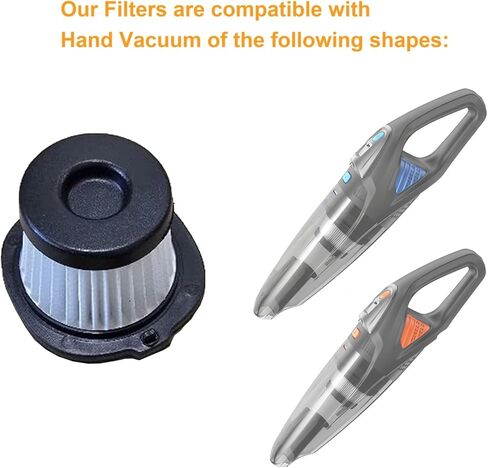 3Pack Hepa Filters Replacement Compatible with ZIHUOFAN GV09 Cordless Handheld Vacuum, Washable and Durable Filters Works with GHUSTAR GV09 Portable Car Vacuum. in Saudi Arabia