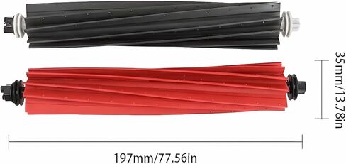 غطاء الفرشاة الرئيسية، استبدال الفرشاة الرئيسية المطاطية المتوافقة مع Roborock S8، S8+، S8 Pro Ultra Robot Vacuum، 3 مجموعات فرشاة رئيسية، 1 غطاء فرشاة رئيسي in Kuwait