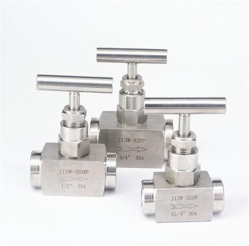 1 قطعة 320 بار 1/8 "1/4" 3/8 "1/2" 3/4 "1" أنثى 304 الفولاذ المقاوم للصدأ التحكم في التدفق صمام التوقف الوقود (1/8 ") in Saudi Arabia