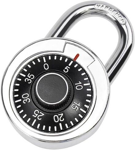 Turntable Password Lock, Combination Padlock, Indoor Combo Lock for Cabinets, Storage– Durable & Easy to Use（Black） in Saudi Arabia
