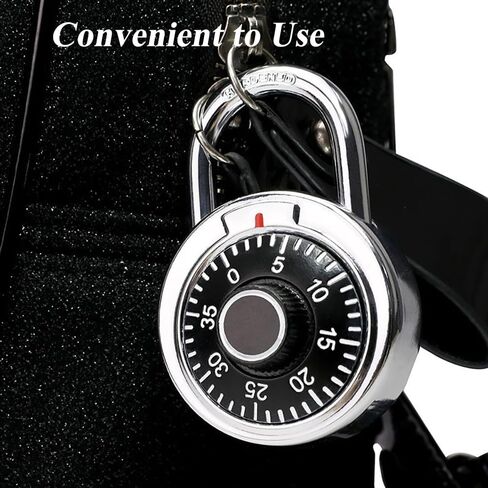 Turntable Password Lock, Combination Padlock, Indoor Combo Lock for Cabinets, Storage– Durable & Easy to Use（Black） in Saudi Arabia