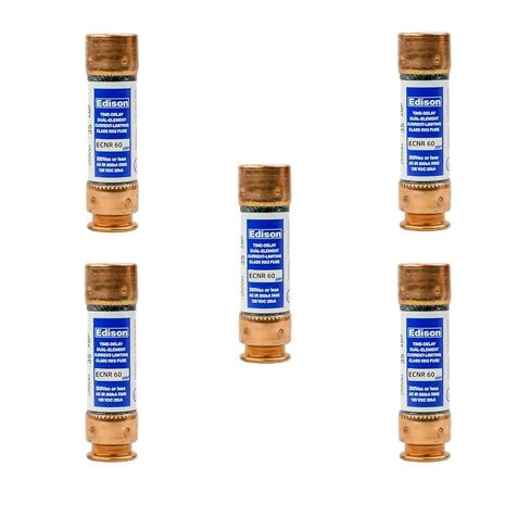 5-Pack جديد ECNR 60 ECNR-60A 250Vac صمام تأخير الوقت، ECNR60 فئة الحد الحالي RK5 خرطوشة الصمامات in Saudi Arabia
