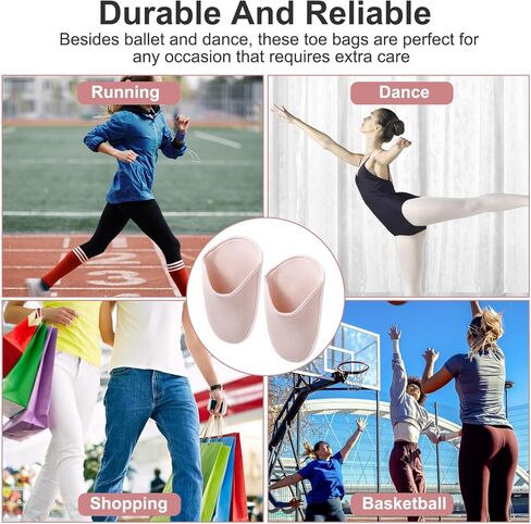 Toe Pouches Pads Cover, Foot Protector Accessories for Women, High Heels Toe Covers,High Heels Toes Caps Toes Pads for Pointe Shoes,Forefoot Wrap Pad for Women Girls in Saudi Arabia
