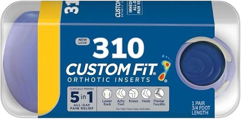 Custom Fit Orthotics 3/4 Length Inserts CF310, Arch Support Insoles for Men Women, Get Clinically Proven All-Day Relief from Lower Back, Knee, Plantar Fasciitis & Heel Pain, Achy Feet in Saudi Arabia