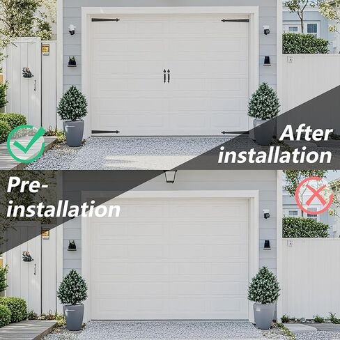Steel Decorative Garage Door Hardware Kit, Faux Garage Door Accents,4hinges and 2handle Screw Mount, Black (1set) in Saudi Arabia