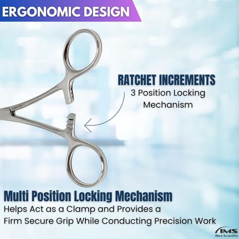 Foerster Sponge Forceps with Serrated Loops 7" Surgical Holding Veterinary Instruments Made of Stainless Steel also Used as Body Piercing Tools (Serrated Jaws STR) in Saudi Arabia