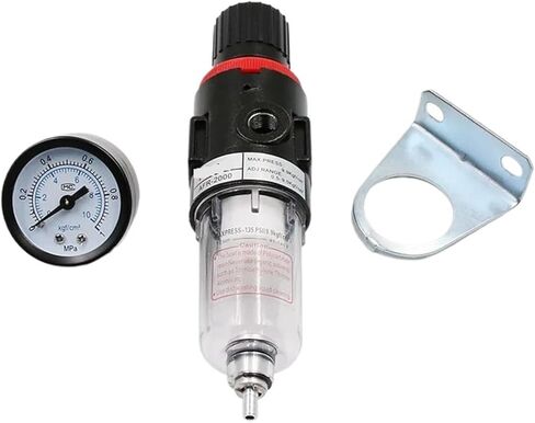 2pc AFR-2000 Pneumatic Filter Air Treatment Unit Pressure Regulator Compressor Reducing Valve Oil Water Separation AFR2000 Gauge in Saudi Arabia