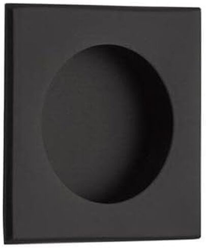 Emtek 2213 Square 2-1/2 Inch Square Flush Door Pull - Flat Black in Saudi Arabia