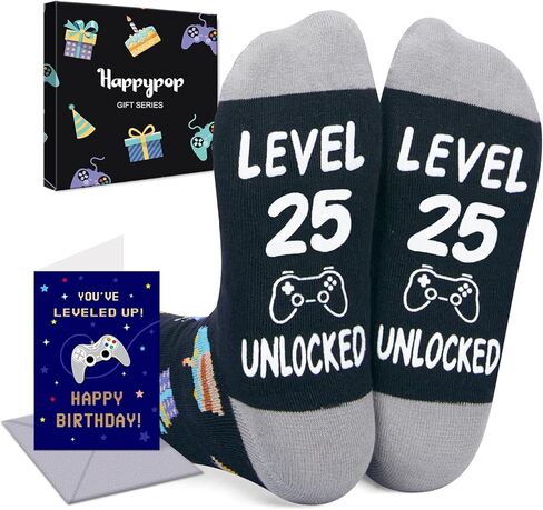HAPPYPOP 23rd Birthday Gifts Socks Ideas - Socks for 23 Year Olds Women Men, Best Gifts for 23 Year Olds, 23rd Birthday Socks With Greeting Card in Saudi Arabia