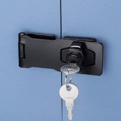 WANLIAN Keyed Hasp Locks Twist Knob Keyed Locking Hasp for Small Doors, Cabinets and More,Chrome Plated Hasp Lock Catch Latch Safety Lock in Saudi Arabia