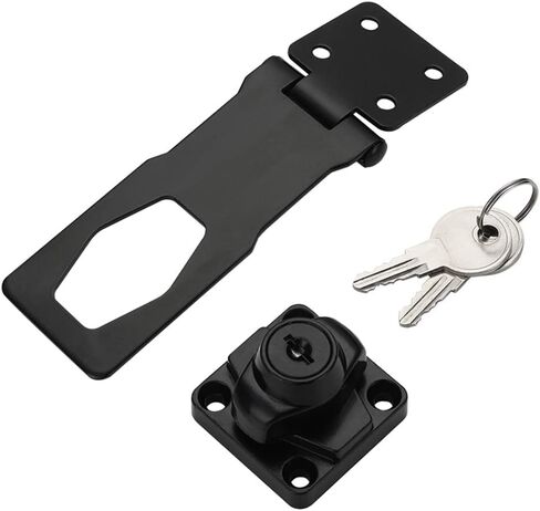 WANLIAN Keyed Hasp Locks Twist Knob Keyed Locking Hasp for Small Doors, Cabinets and More,Chrome Plated Hasp Lock Catch Latch Safety Lock in Saudi Arabia