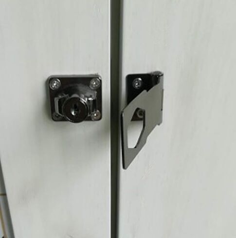 WANLIAN Keyed Hasp Locks Twist Knob Keyed Locking Hasp for Small Doors, Cabinets and More,Chrome Plated Hasp Lock Catch Latch Safety Lock in Saudi Arabia