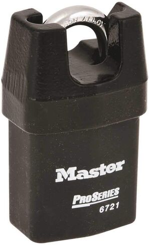 Master Lock Company 6727WO 2-5/8 in. High Security Shrouded Shackle Padlock Body Less Cylinder Black in Saudi Arabia