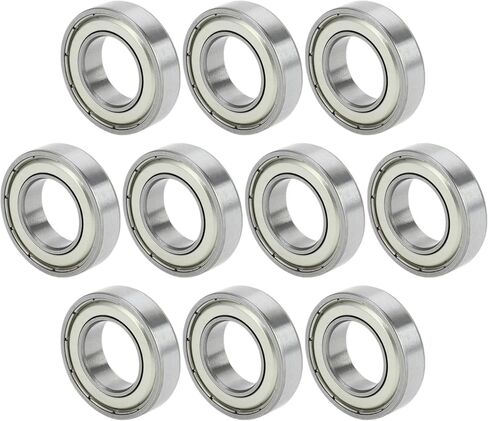 ACROPIX 6902ZZ Deep Groove Ball Bearings P6 15x28x7mm Lubricated Bearings Double Metal Seal Silver Tone Printer Scooter Skateboard Wheel - Pack of 2 in Saudi Arabia