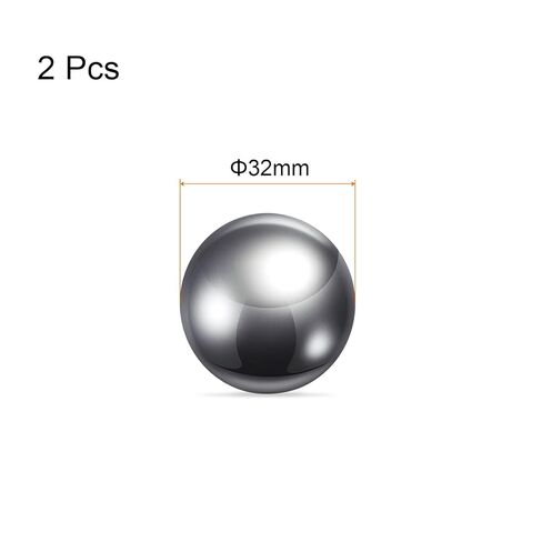 HARFINGTON 2pcs Precision Balls 32mm Diameter G10 Chrome Steel Ball for Bearings, Silver in Saudi Arabia