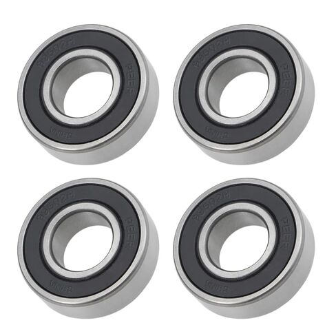 محامل كروية ذات أخدود عميق من METALLIXITY (99502H-2RS، 5/8 بوصة × 1-3/8 بوصة × 11 مم) 4 قطع، محامل صناعية مزدوجة الغلق من الفولاذ الكروم - للمحرك الصناعي الصغير in Kuwait