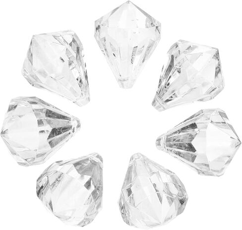 bestonzon 1pack الثريا بلورات دائم شنقا الحلي لديكور المنزل السلس الاكريليك waterdrop المعلقات لغرفة المعيشة ديكورات السقف تألق in Kuwait