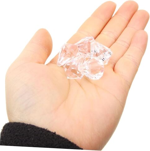 bestonzon 1pack الثريا بلورات دائم شنقا الحلي لديكور المنزل السلس الاكريليك waterdrop المعلقات لغرفة المعيشة ديكورات السقف تألق in Kuwait