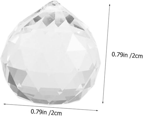 Tofficu 20Pcs Crystal Chandelier Pendant Replacement Prism Balls for DIY Decoration for Chandeliers Sun Catchers Windows and Crafts in Saudi Arabia