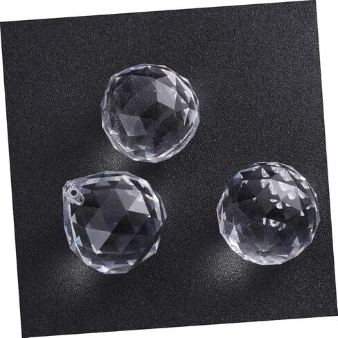 Tofficu 20Pcs Crystal Chandelier Pendant Replacement Prism Balls for DIY Decoration for Chandeliers Sun Catchers Windows and Crafts in Saudi Arabia