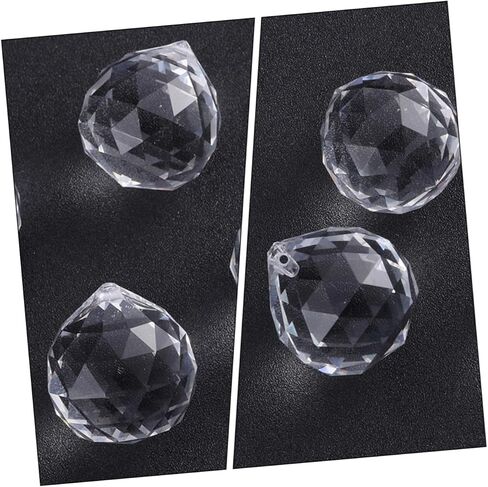 Tofficu 20Pcs Crystal Chandelier Pendant Replacement Prism Balls for DIY Decoration for Chandeliers Sun Catchers Windows and Crafts in Saudi Arabia