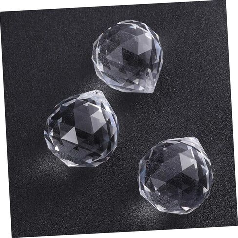 Tofficu 20Pcs Crystal Chandelier Pendant Replacement Prism Balls for DIY Decoration for Chandeliers Sun Catchers Windows and Crafts in Saudi Arabia