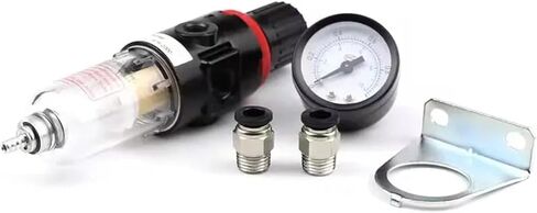 2pcs AFR2000 G1/4 Pneumatic Air Filter Regulator With Pressure Gauge/Flow Control Valve/Air Compressor Drain/Speed Controller(Copper filter) in Saudi Arabia