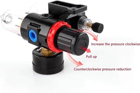 AFC2000 AFR2000 + AL2000 G1/4 air compressor oil and water separator air filter is used to reduce the pressure valve regulator(AFC w (PC6-02x2),1 Set) in Saudi Arabia