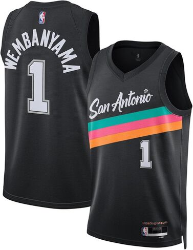 فيكتور ويمبانياما سان أنطونيو سبيرز NBA Kids Youth 8-20 Black City Edition Swingman Jersey in Saudi Arabia