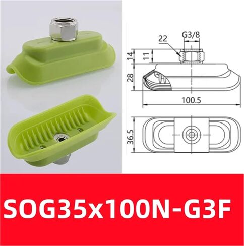 Manipulator Vacuum Suction Cup Oval Concave Disc SOG15x40mm/SOG35x100mm Industrial Pneumatic Parts(Blue) in Saudi Arabia