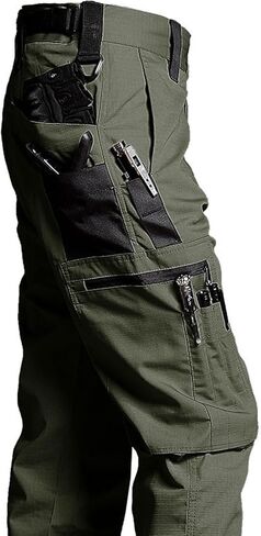 Men's Tactical Cargo Pants, Multi-Pocket, Outdoor Work Hiking Spring Autumn Wear in Saudi Arabia