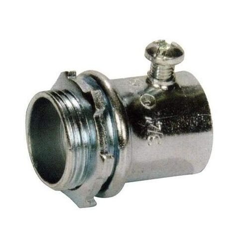 Morris Products 14885 EMT Set Screw Connector, Steel, 2" Trade Size in Saudi Arabia