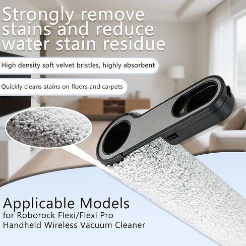 Flexi Series Replacement Parts Kit – 2 Roller Brushes + 2 HEPA Filters + 1 Cleaning Brush – Compatible with Roborock Flexi/Flexi Pro Handheld Wireless Vacuum Cleaner Maintenance Set in Saudi Arabia