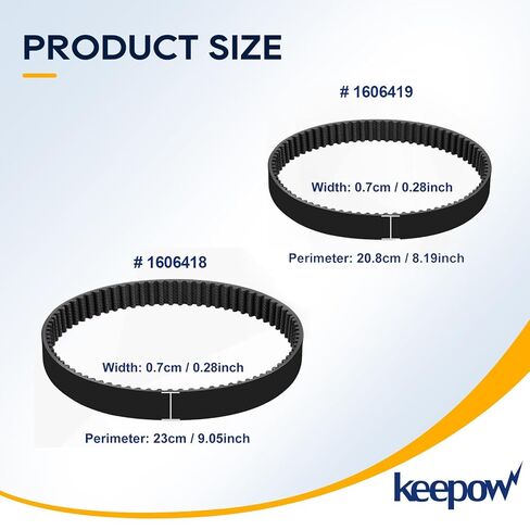 KEEPOW Replacement Belt Compatible with Bissell 3432 3746 3428 34249 3513 Revolution HydroSteam Pet Carpet Vacuum Cleaner, Part 1635393 1634216, 2 Pack in Saudi Arabia