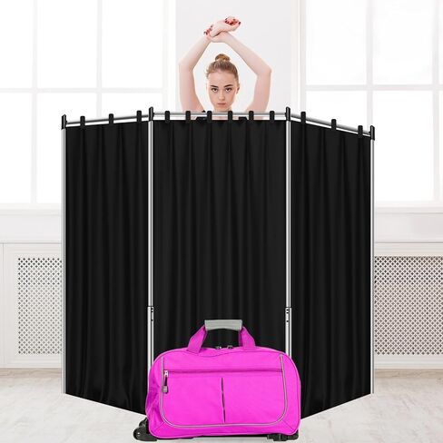 3Pcs Privacy Curtain for Dance Bag Suitcase Portable Changing Room Privacy Partition Screens Dance Bag Shield Cover for Dancer Backstage Accessories Camping Window Shades Dressing Room in Saudi Arabia