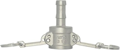 تركيبات خرطوم بارب مناسبة لمضخة القمامة من النوع C، 316 من الفولاذ المقاوم للصدأ، قفل كامة أنثى. (1/2") in Kuwait
